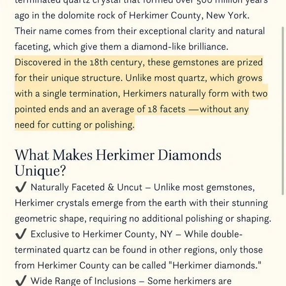 Herkimer Diamond Quartz Bracelet (Adjustable) - Picture 9 of 14